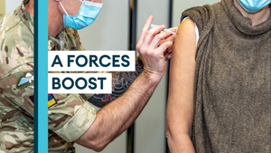 How are the Armed Forces helping with the COVID booster programme?