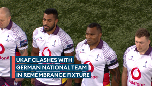 UKAF takes on Germany in rugby match honouring Remembrance