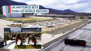 US Air Force Cadet Wing set new Guinness World Record for push-ups