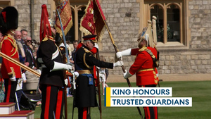 New Standards presented to the Life Guards and the Blues & Royals 