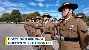 Queen's Gurkha Signals celebrates birthday - and new unit