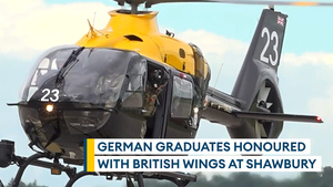 RAF Shawbury presents its first German graduates with British wings