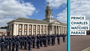 Hundreds parade in front of Prince Charles at RAF Cranwell