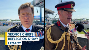 Navy and Army chiefs pay tribute to D-Day veterans