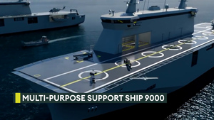 New support ship to carry drones, rescue boats and helis
