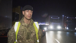 COVID: Armed Forces Begin Testing Of Lorry Drivers In Kent