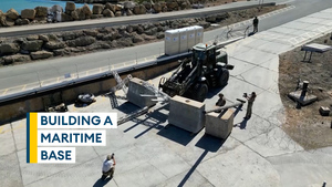 UK Armed Forces work together to practise maritime base-building in Cyprus