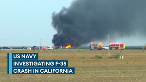 US Navy F-35C crashes near airbase in California