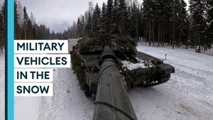 UK military test their capability in Estonian sub-zero temperatures