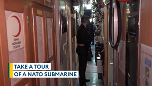 Take a tour of a Turkish attack submarine