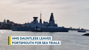 Type 45 destroyer departs for sea trials to test her readiness 