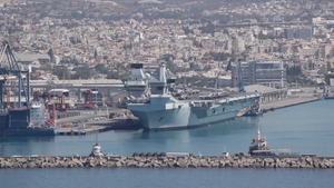 HMS Queen Elizabeth: Royal Navy Flagship Arrives In Cyprus