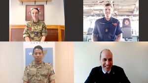 Prince William Holds Video Call With Serving Personnel