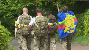 Royal Marine Commandos Take On 624-Mile Speed March For Charity