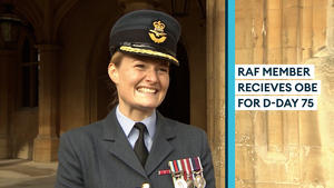Watch: OBE awarded to member of RAF instrumental in D-Day 75 commemorations