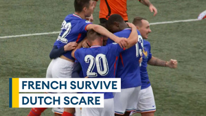 French narrowly beat Dutch armed forces in Kentish Cup nail-biter