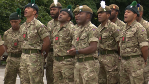 Fijian Soldiers Sing Hymn To Comrades At Passing Out Parade