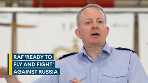 RAF 'ready to fly and fight' Russia and 'they will lose', head of service says