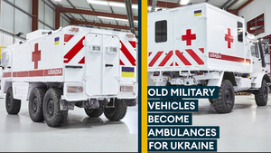 Turning former military vehicles into ambulances for Ukraine