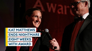 Triathlon star Kat Matthews wins Army Sportswoman of the Year after horrific accident