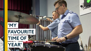 SSAFA Christmas Carol Concert: Backstage with military musicians in rehearsal