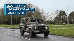Army Land Rovers to get an electrifying upgrade