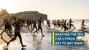 Personnel brave the sea for Cyprus open water swim