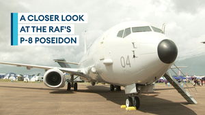 Take a closer look at the RAF's multi-role maritime P-8 Poseidon patrol aircraft