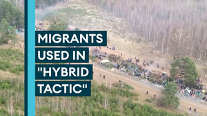 'Vulnerable migrants" being used in 'hybrid tactic' by Belarus