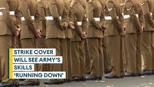 Christmas strike cover means Army not doing 'day job' and 'skills are running down', Army chief says