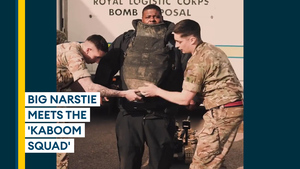When rapper Big Narstie checked out the role of an Army bomb disposal expert