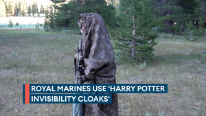 Royal Marines use Harry Potter-style 'invisibility cloaks'