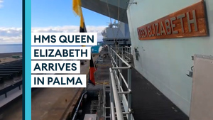 HMS Queen Elizabeth arrives in Palma