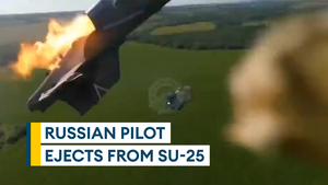 Russian jet pilot records their own ejection over Ukraine