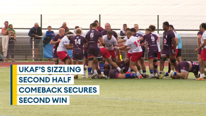UKAF win second match of Forces World Cup after stunning comeback against Georgia