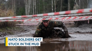 Nato soldiers take on 'Czech Mudness' madness