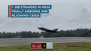 Stranded F-35B leaves Indian airport at last