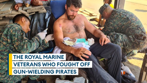 Former marines explain how their military training helped them fight off armed pirates in the Amazon