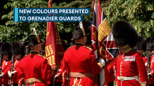 Grenadier Guards receives new Colours at Buckingham Palace