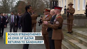 Emir of Qatar returns to RMA Sandhurst