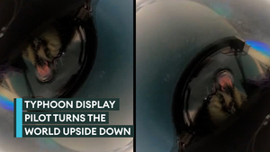 Join a Typhoon display pilot on his stunning vertical climb