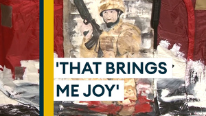 Veteran uses first art exhibition to reach out on mental health issues