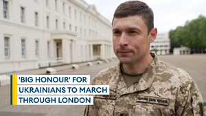 A big honour to participate in parade, Ukrainian chaplain says
