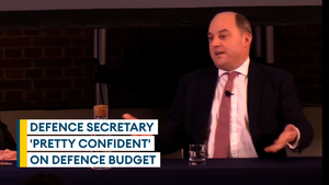 Defence Secretary 'pretty confident' about receiving defence budget boost