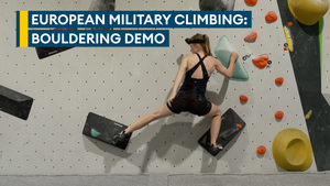What's it like to climb the wall at European Military Championships?