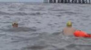 Childhood friends break record for swimming the English Channel 