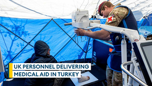 How are UK personnel helping on the ground in Turkey?