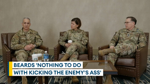 Senior adviser says beards have nothing to do with 'kicking the enemy's ass'