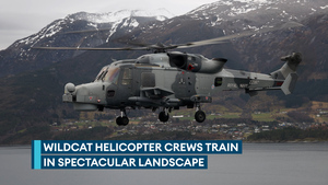 Wildcat helicopter crews go flying in the fjords