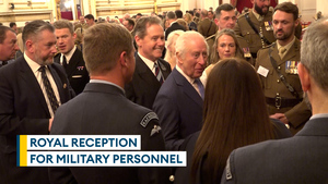 Armed Forces personnel given a royal reception
